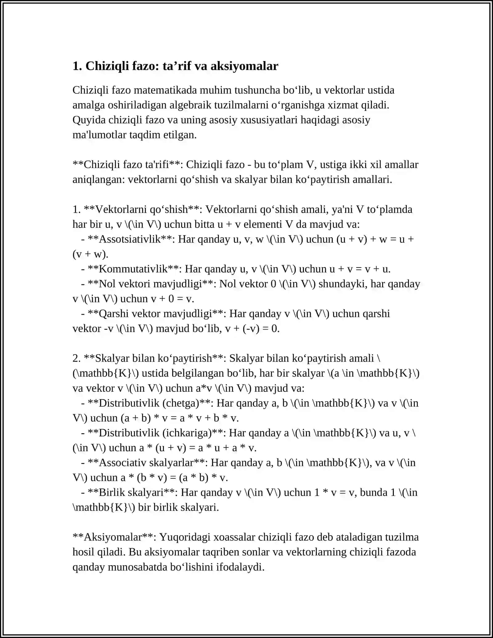 CHIZIQLI FAZO 3