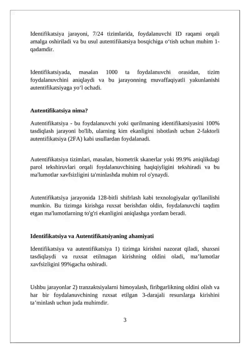 Identifikatsiya va autentifikatsiya 3