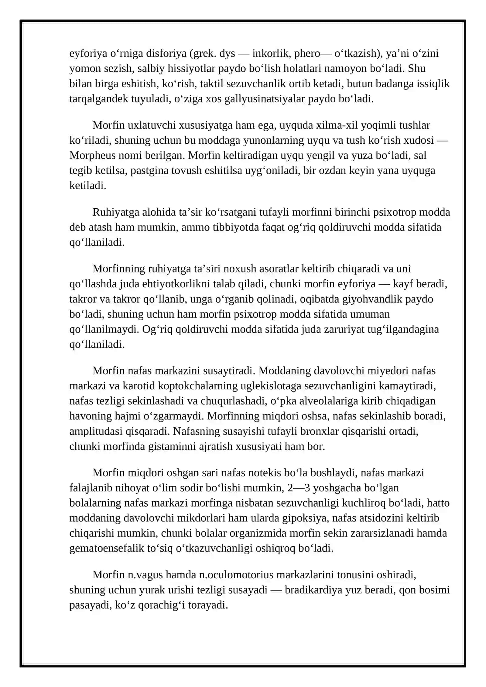 NARKOTIK OPIOID ANALGETIKLAR VA ULARNINNG ANTAGONISTLARI 3