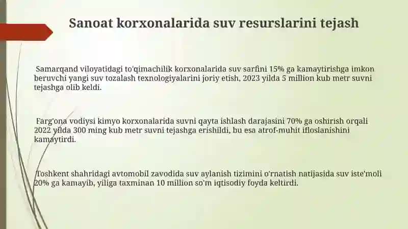 Suv resurslarini muhofaza qilish 3