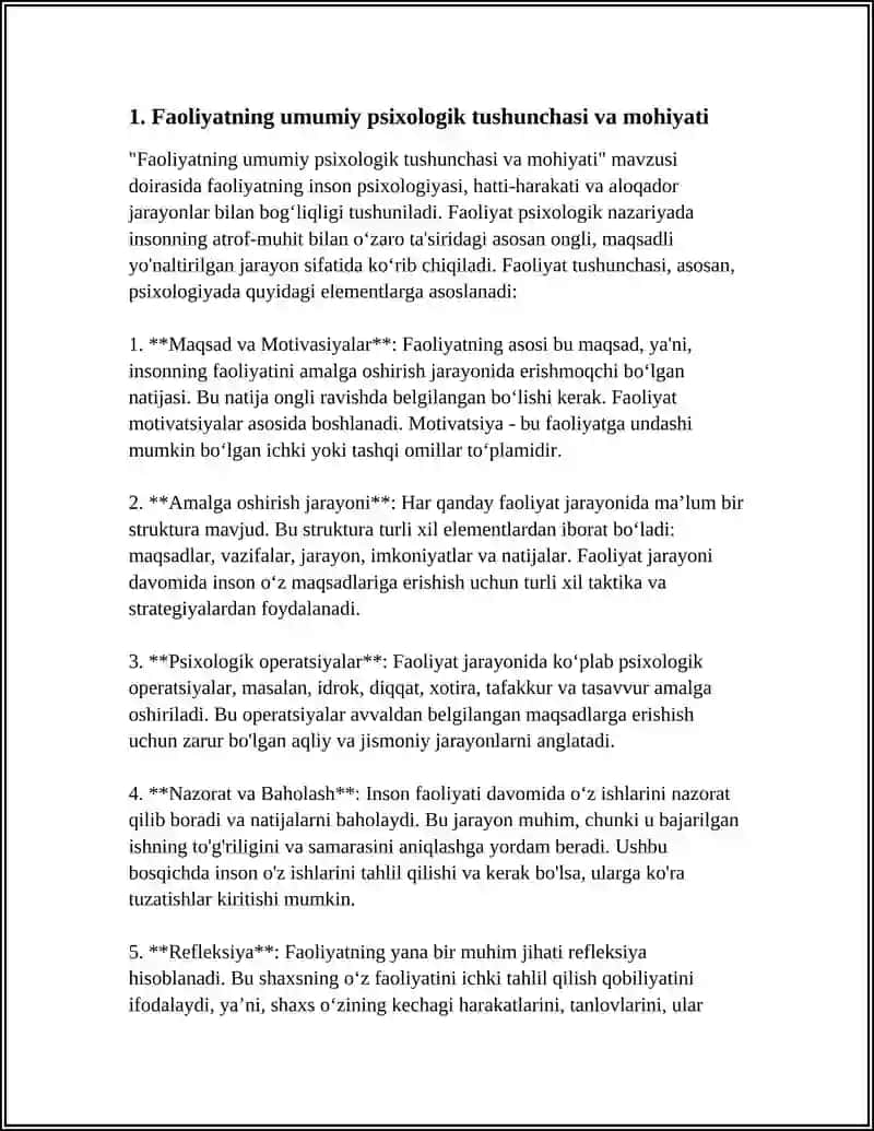 FAOLIYATNING UMUMIY PSIXOLOGIK TAVSIFI 3