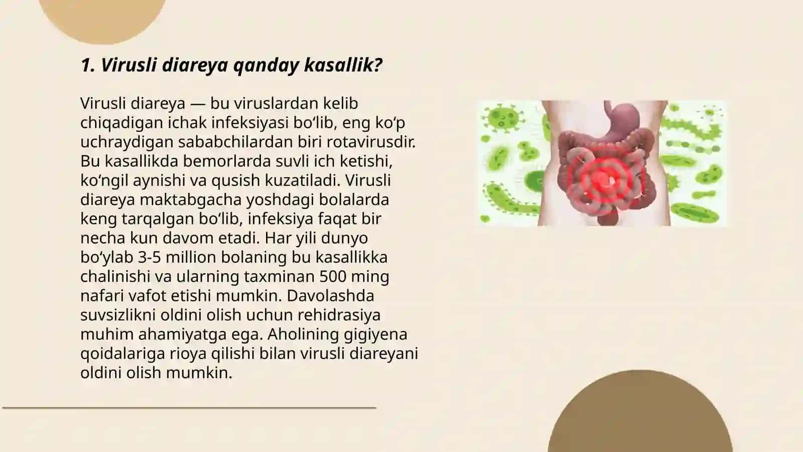 Virusli diareya. Vabo 3