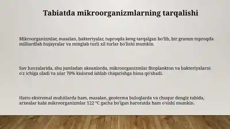 Mikroorganizmlarning Tabiatda Taroalishi 3