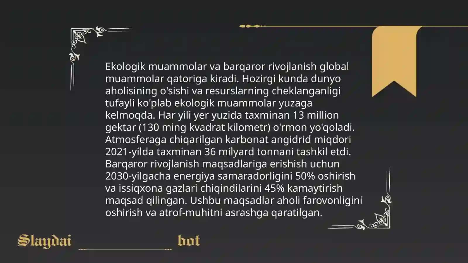 Ekologik muammolar 3