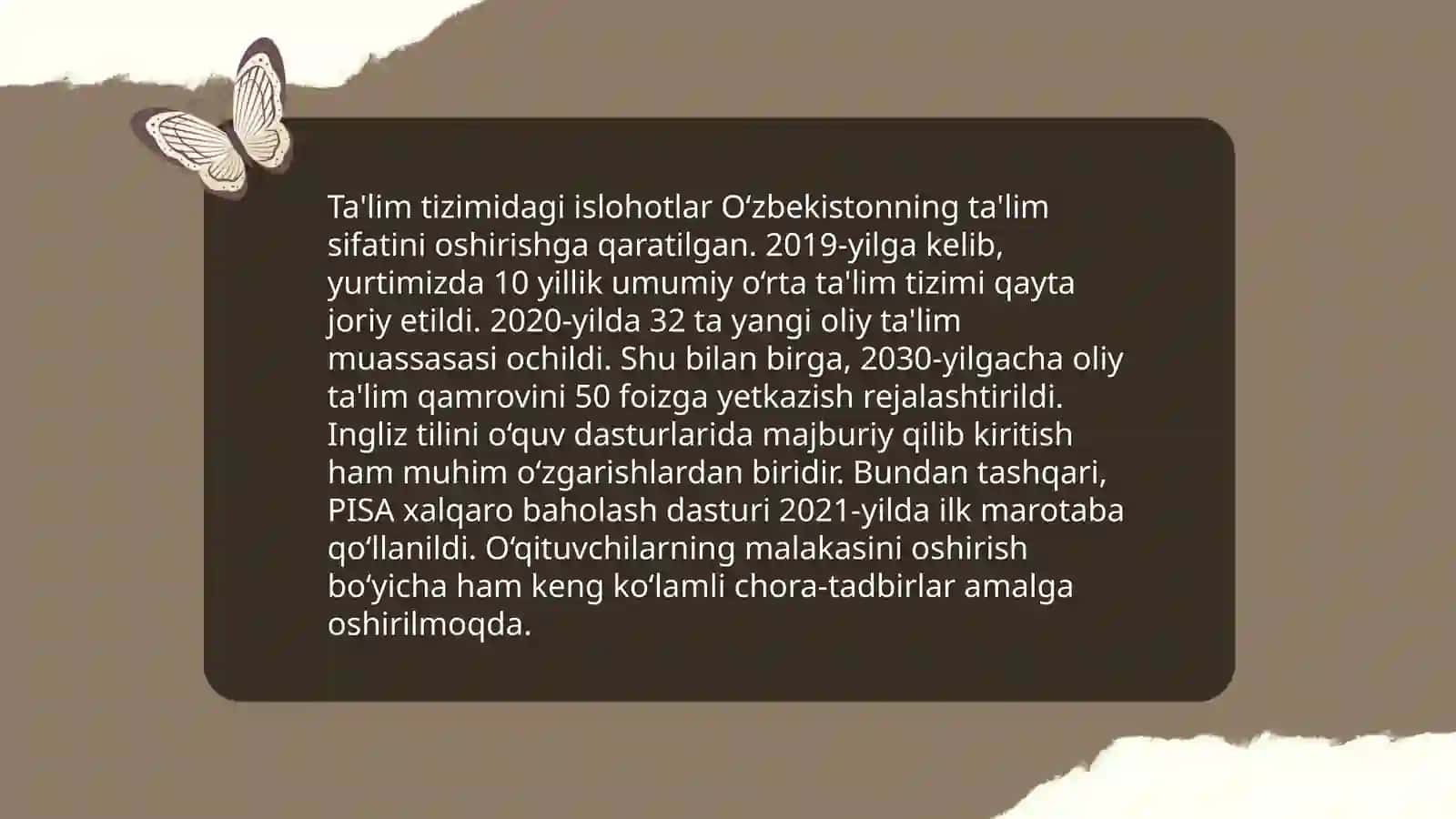 Ta'lim tizimidagi islohotlar 3