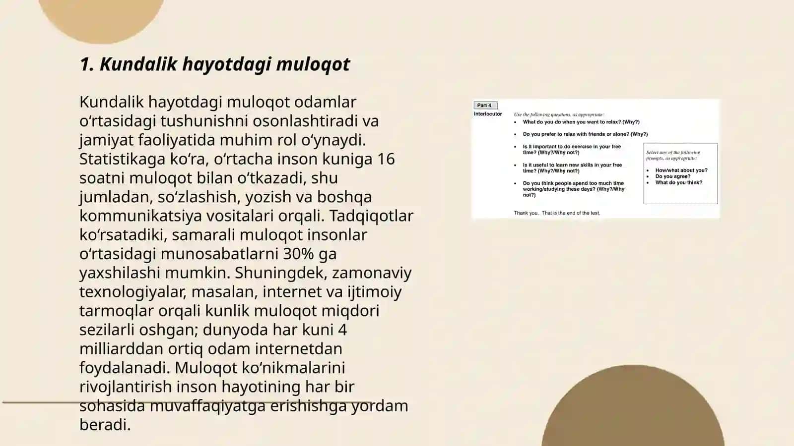 Kundalik hayotdagi muloqot 3
