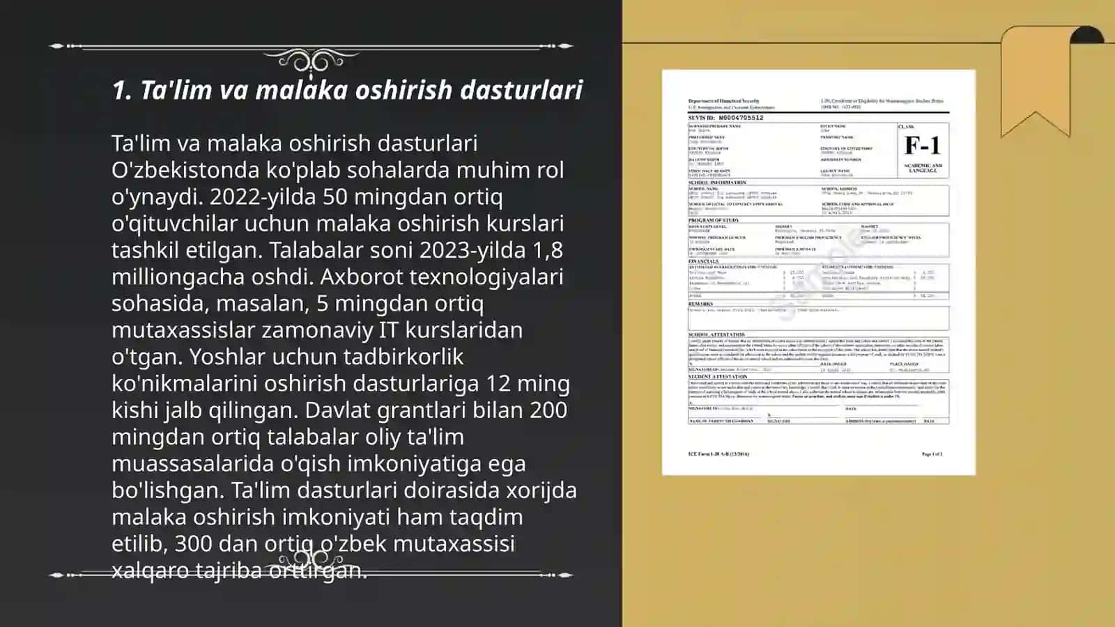 Ta'lim va malaka oshirish dasturlari 3