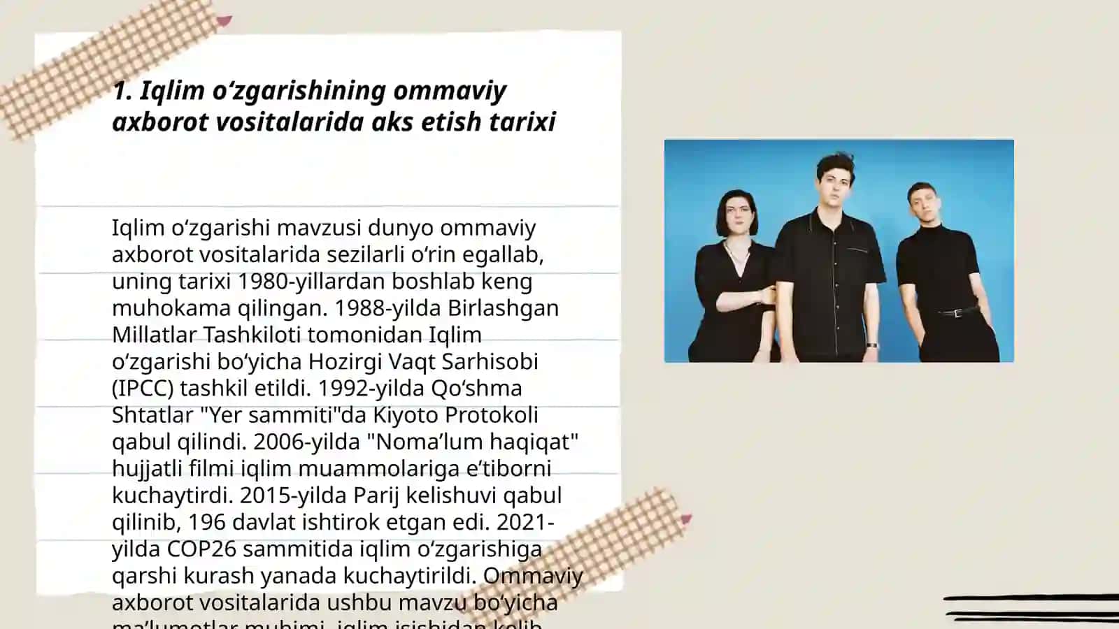 Global iqlim o‘zgarishining OAVda yoritilishi 3