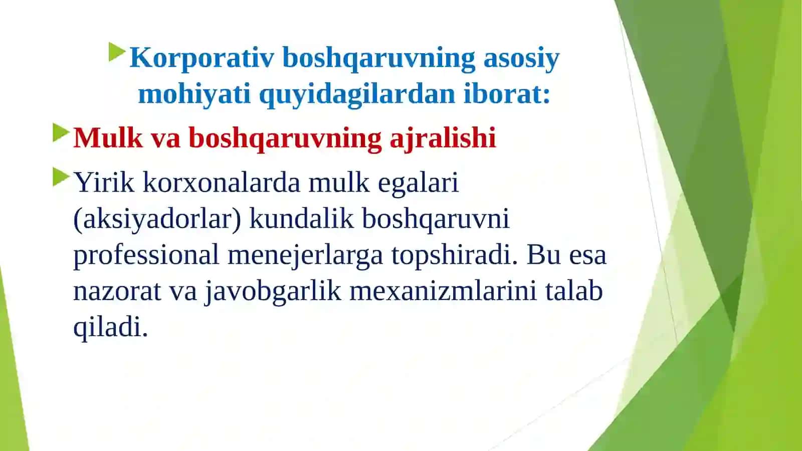 Korporativ boshqaruvning rivojlanishi 3