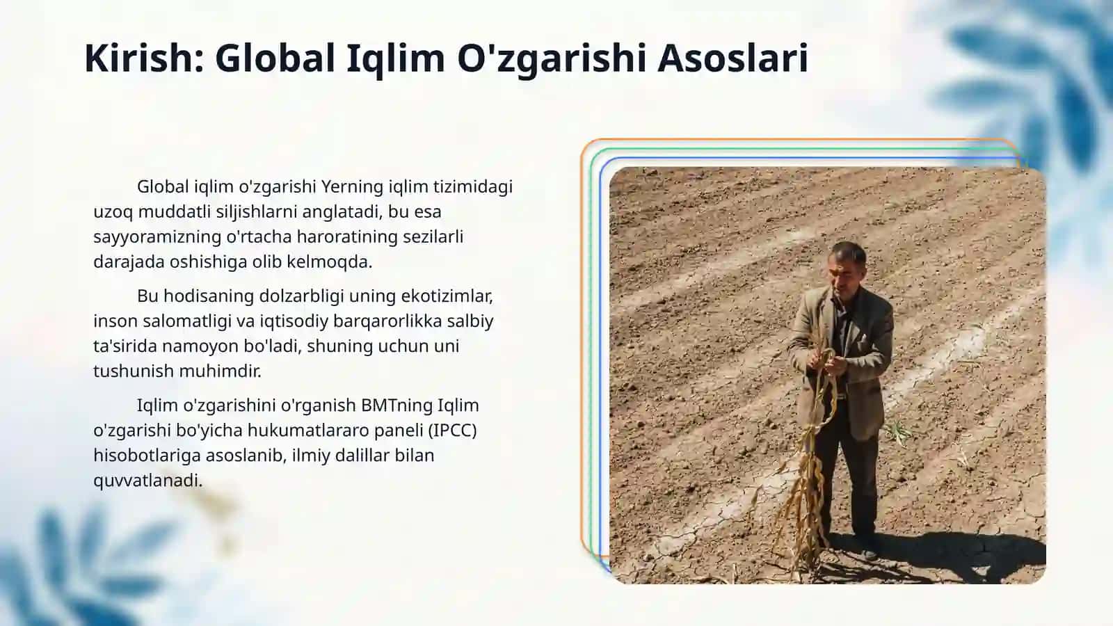 Global iqlim o‘zgarishi va uning oqibatlari 3