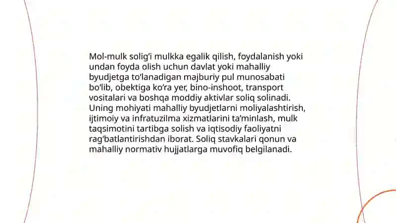 Mol-mulk solig‘i 3