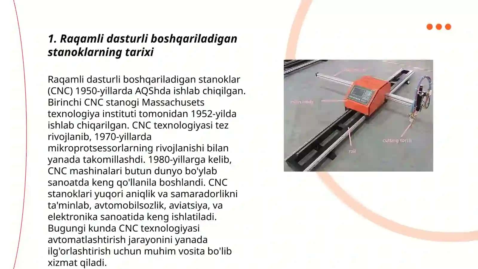 Raqamli dasturli boshqariladigan stanoklar 3
