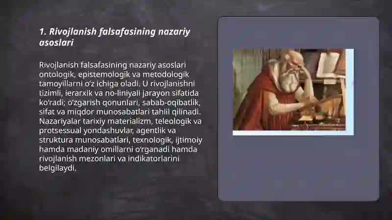 Rivojlanish falsafasi 3