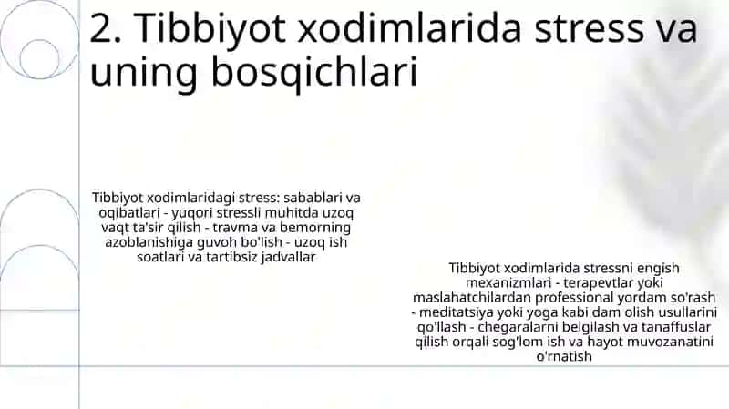 Tibbiyot Xodimlarida Emotsional Holatlarning O'Ziga Xosligi 3