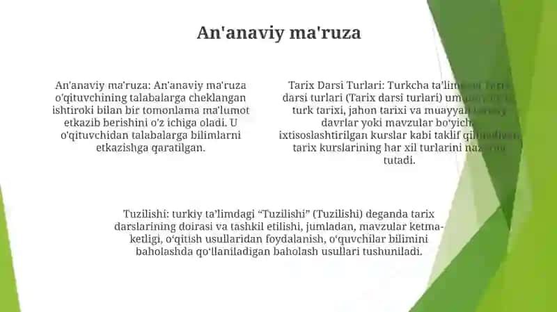 Tarix Darsi Turlari Va Tuzilishi 3