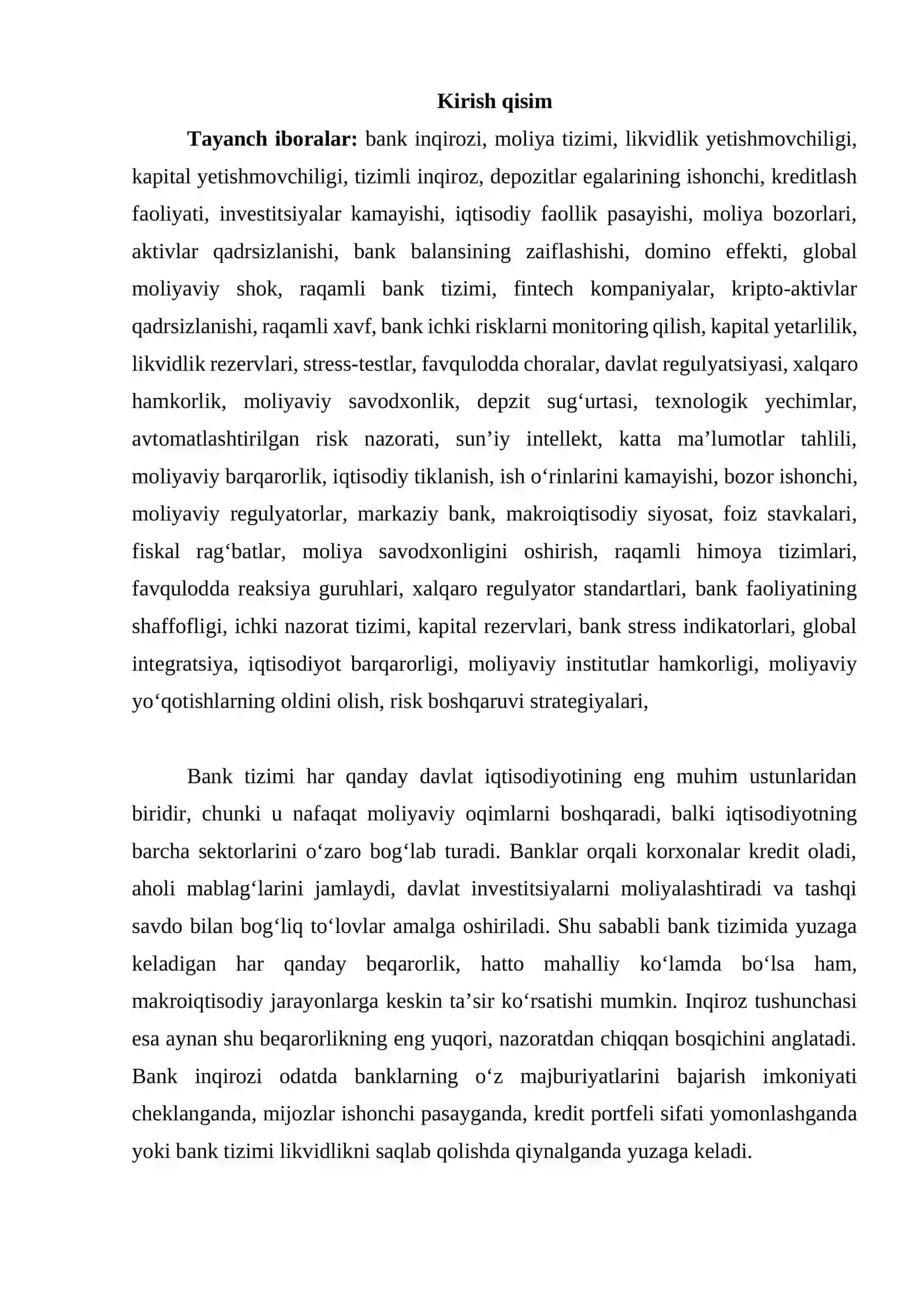 Bank inqirozi 3