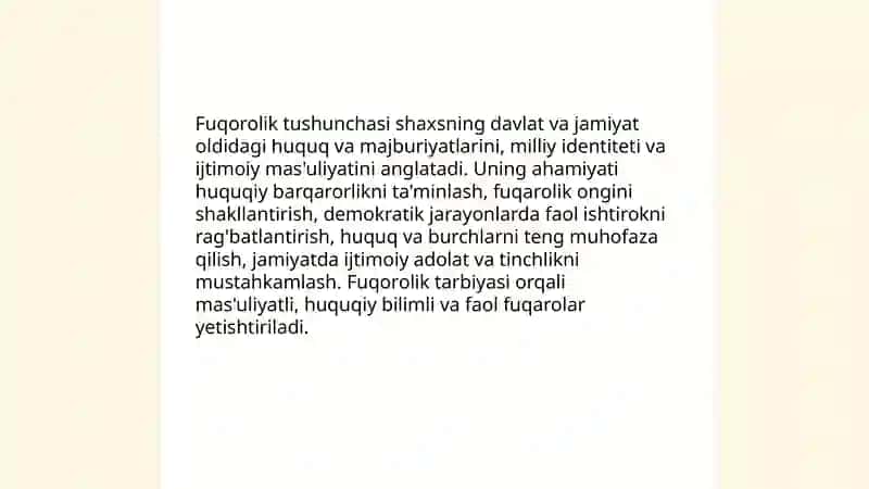 Fuqorolik tarbiyasi 3