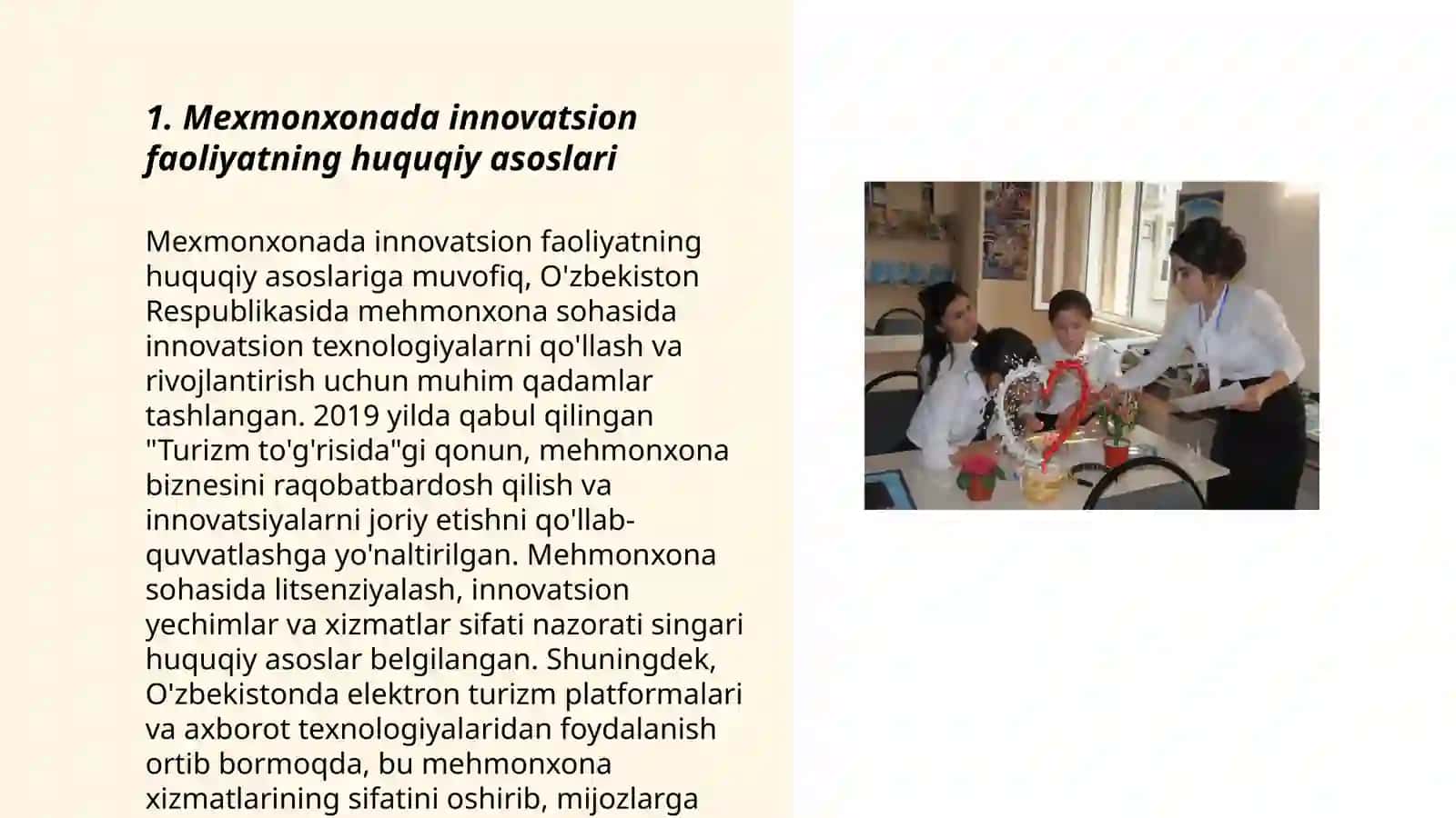 Mexmonxonada Innovation faoliyatni davlat tomonidan tartibga solinishi 3
