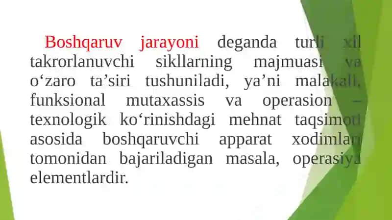 Menejmentning nazariy asoslari Reja 3