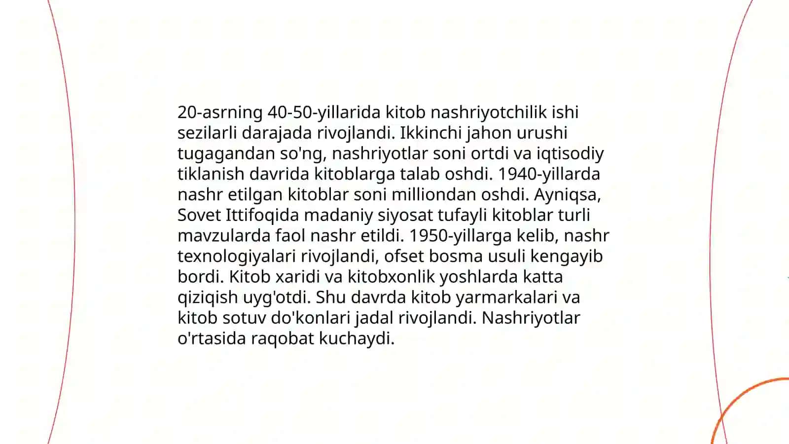 20 asrning 40-50 yillarida kitob nashiryotchilik ishi 3