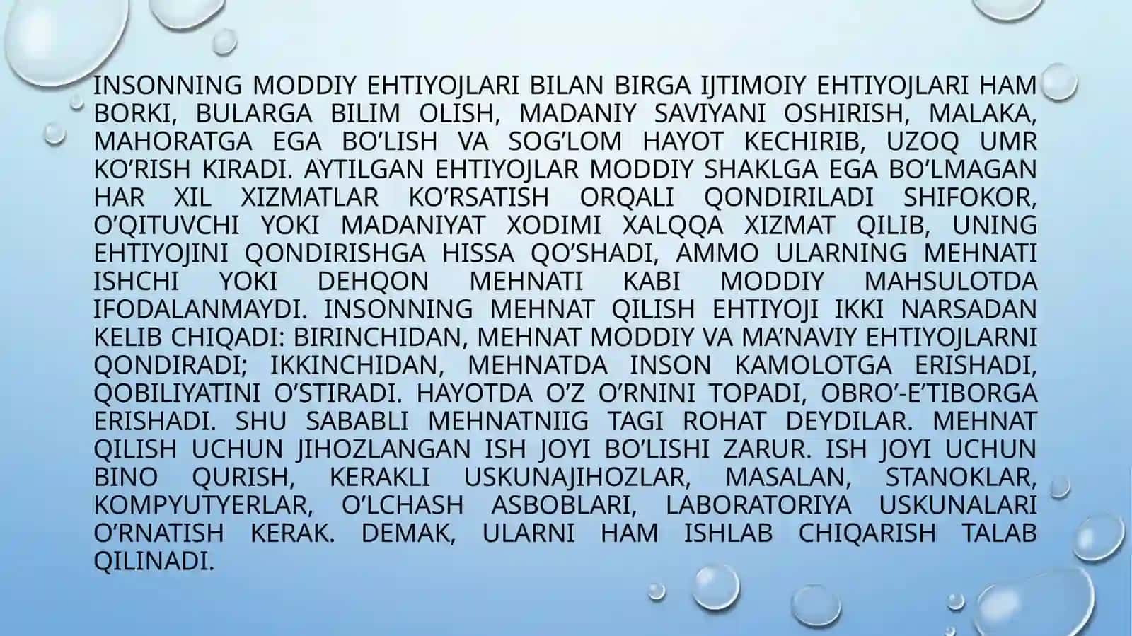 EHTIYOJLAR VA UNING QONDIRILISHI 3