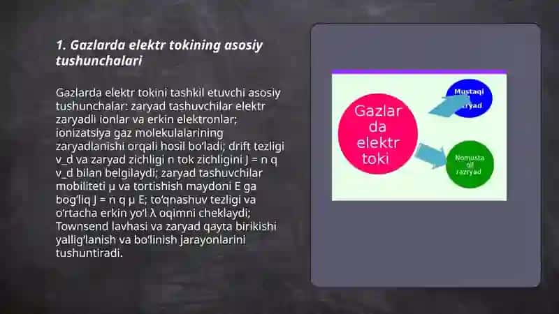 Gazlar va vakuumda elektr toki 3