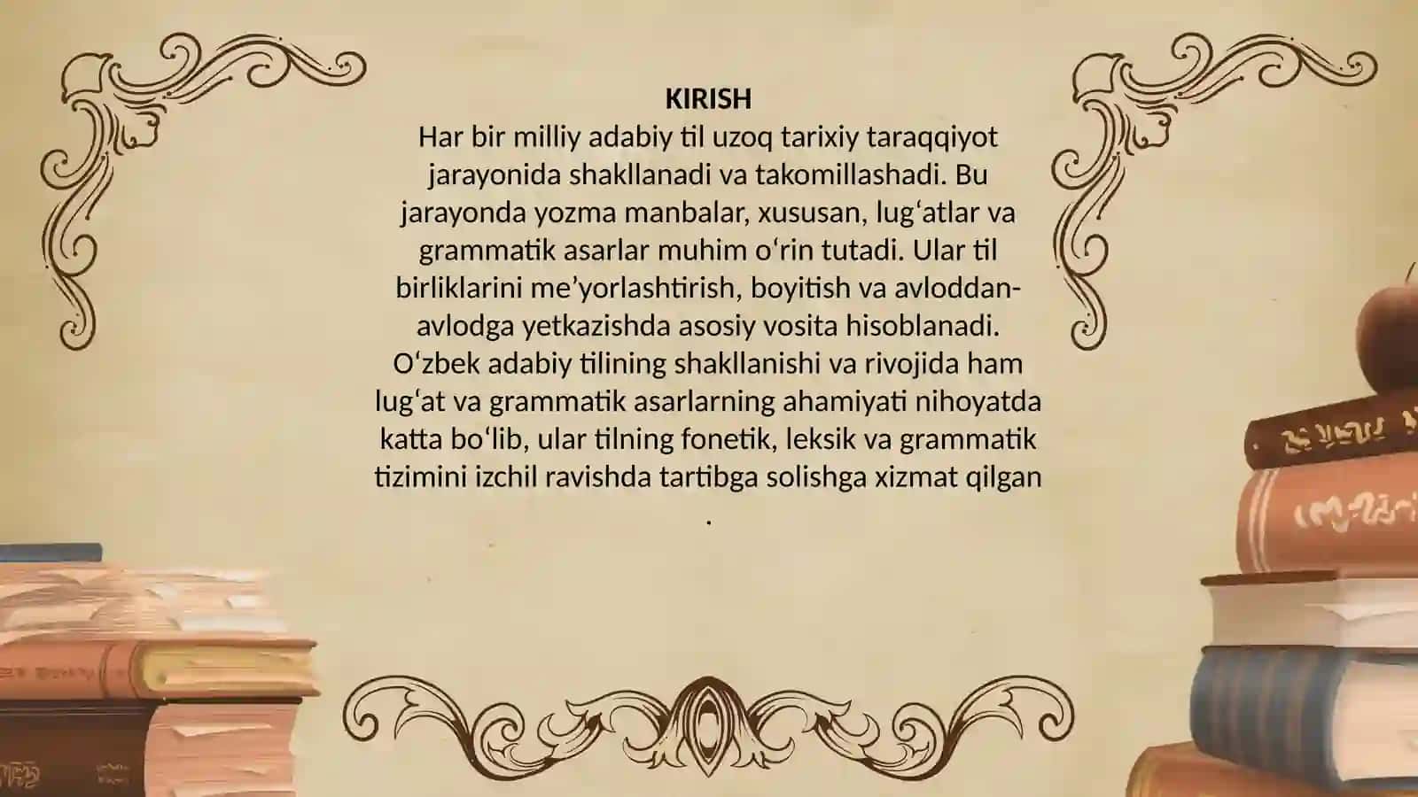 “Adabiy til takomilida lug‘ at va grammatik asarlarning o ‘rni” 3