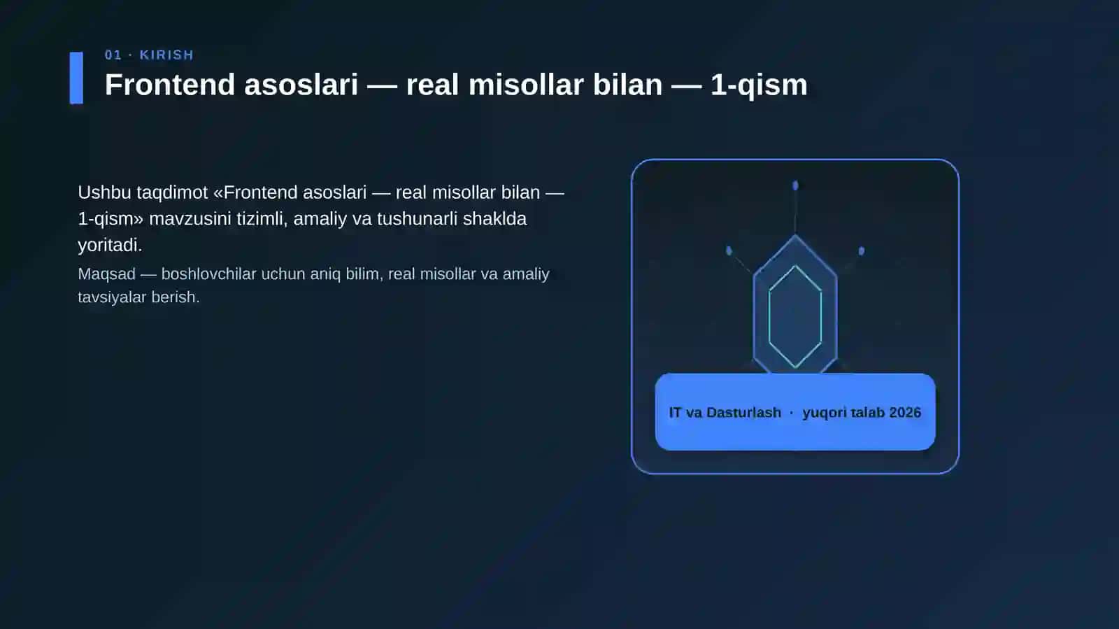 Frontend asoslari — real misollar bilan — 1-qism 3