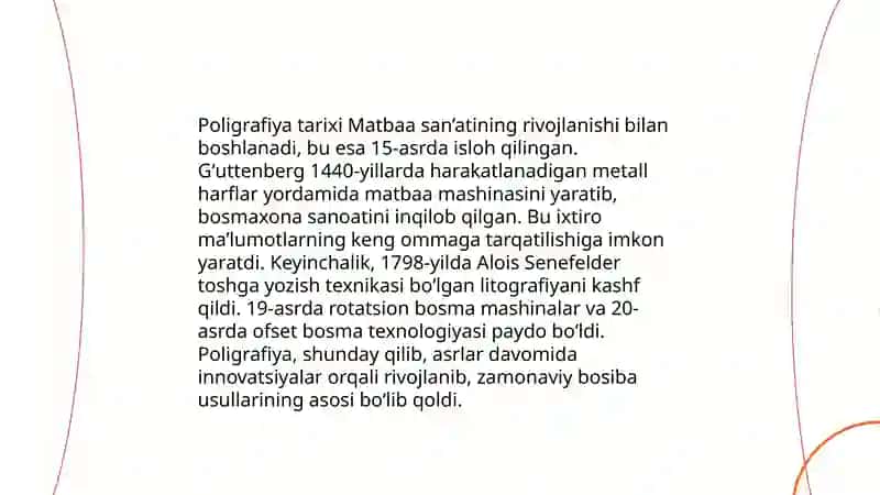 Poligrafiya usulining kashfi va uning ahamiyati 3