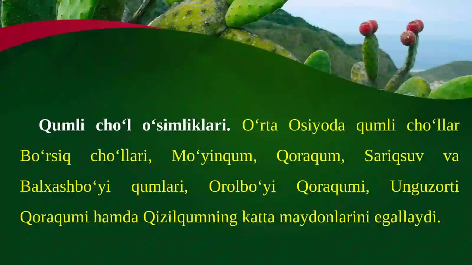 O’rta Osiyo cho‘l o‘simliklari 3