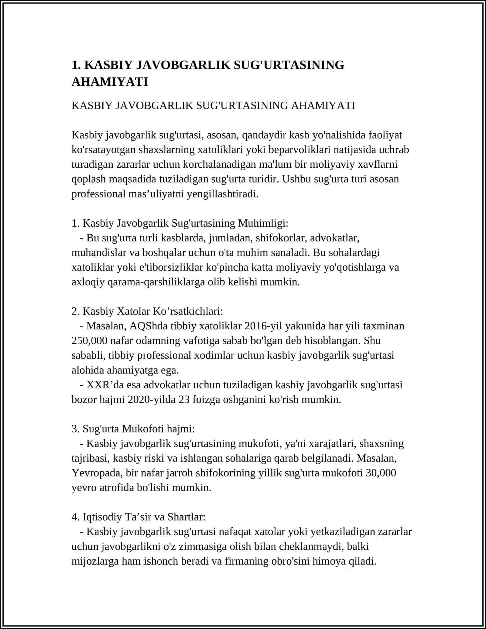 KASBIY JAVOBGARLIK SUGʼURTASI 3