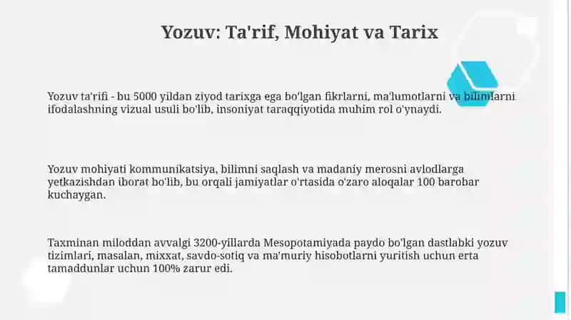 Yozuv va uning turlari 3