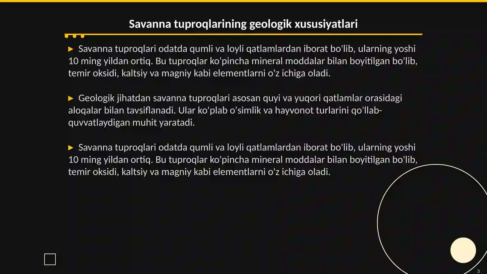 Savanna va siyrak ŏrmonlar tuproqlari 3