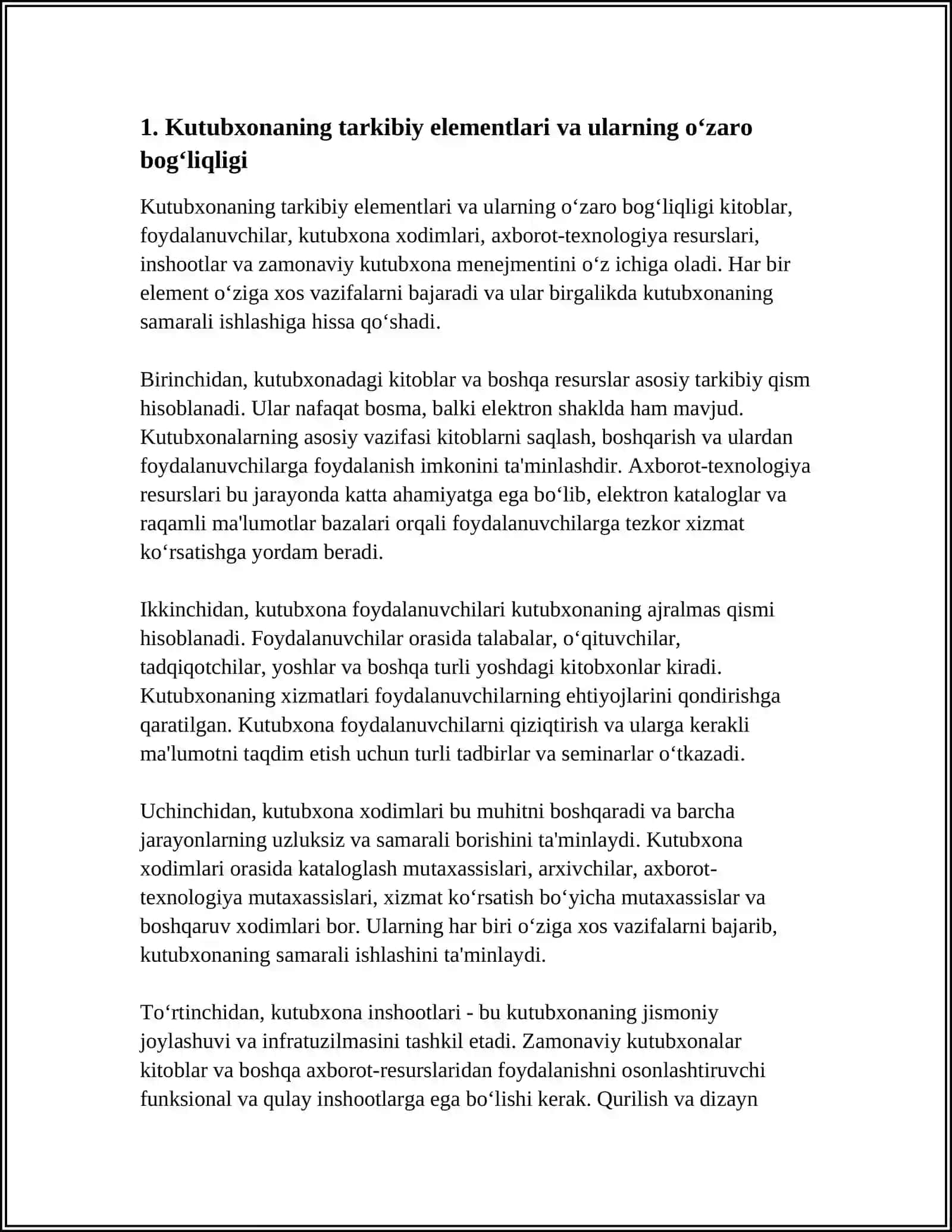 KUTUBXONALARNING TARKIBIY XARAKTERIKASI 3
