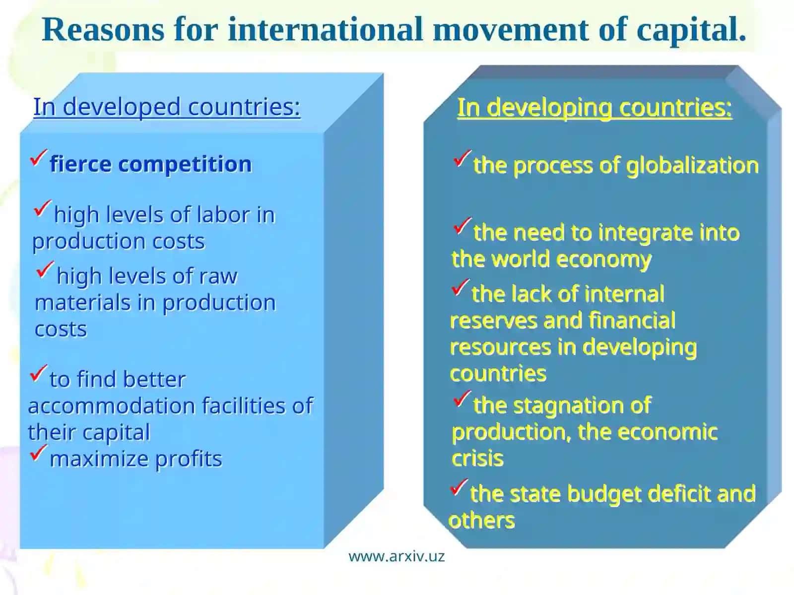 The role of foreign investment in the development of economy 3