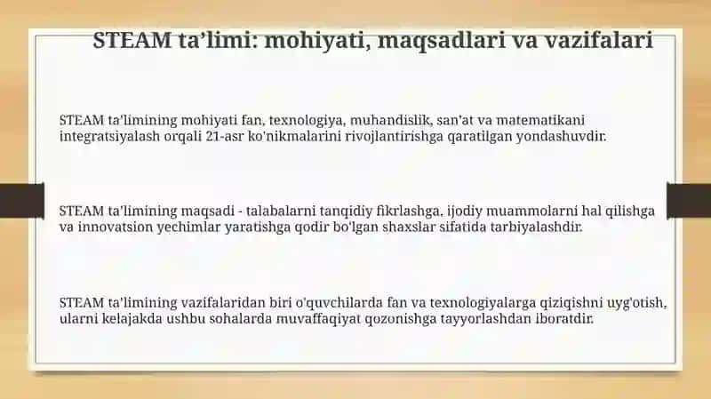 STEAM Ta'limi 3