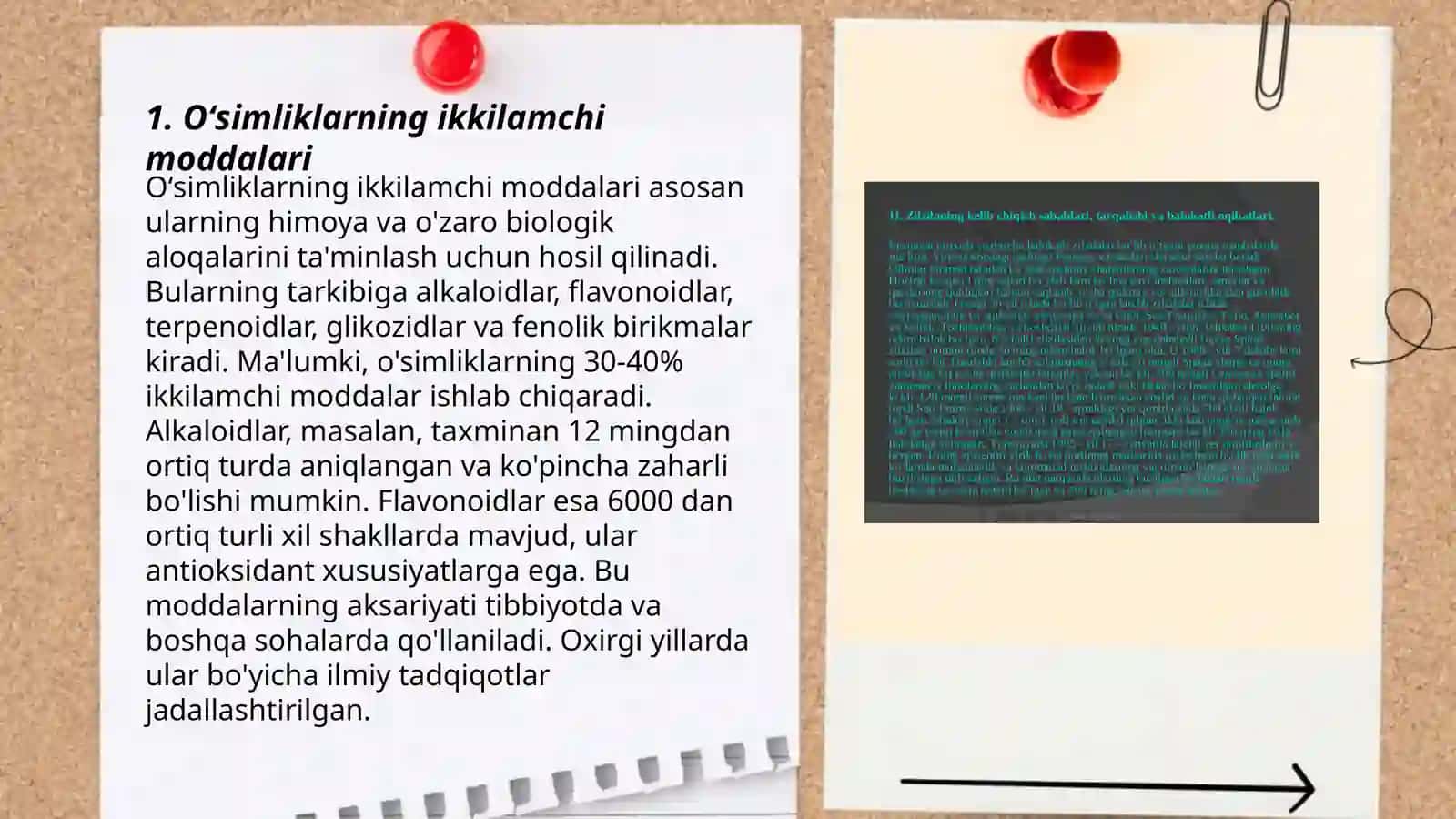Oʻsimliklarning ikkilamchi moddalari 3