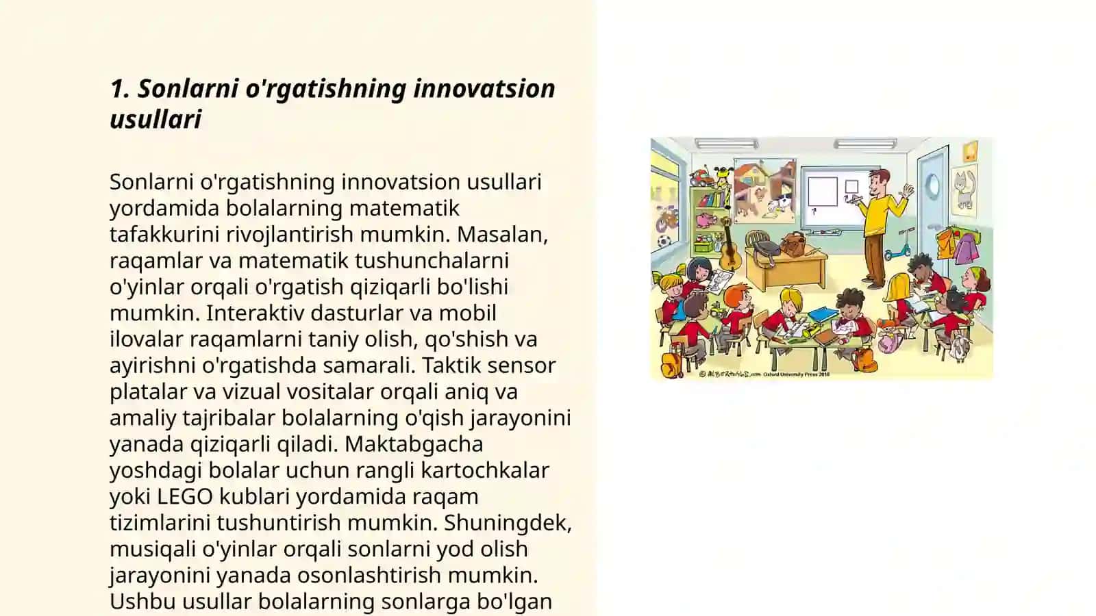 Boshlang'ich sinfda matematikadan sinfdan tashqari ishni tashkil qilish 3