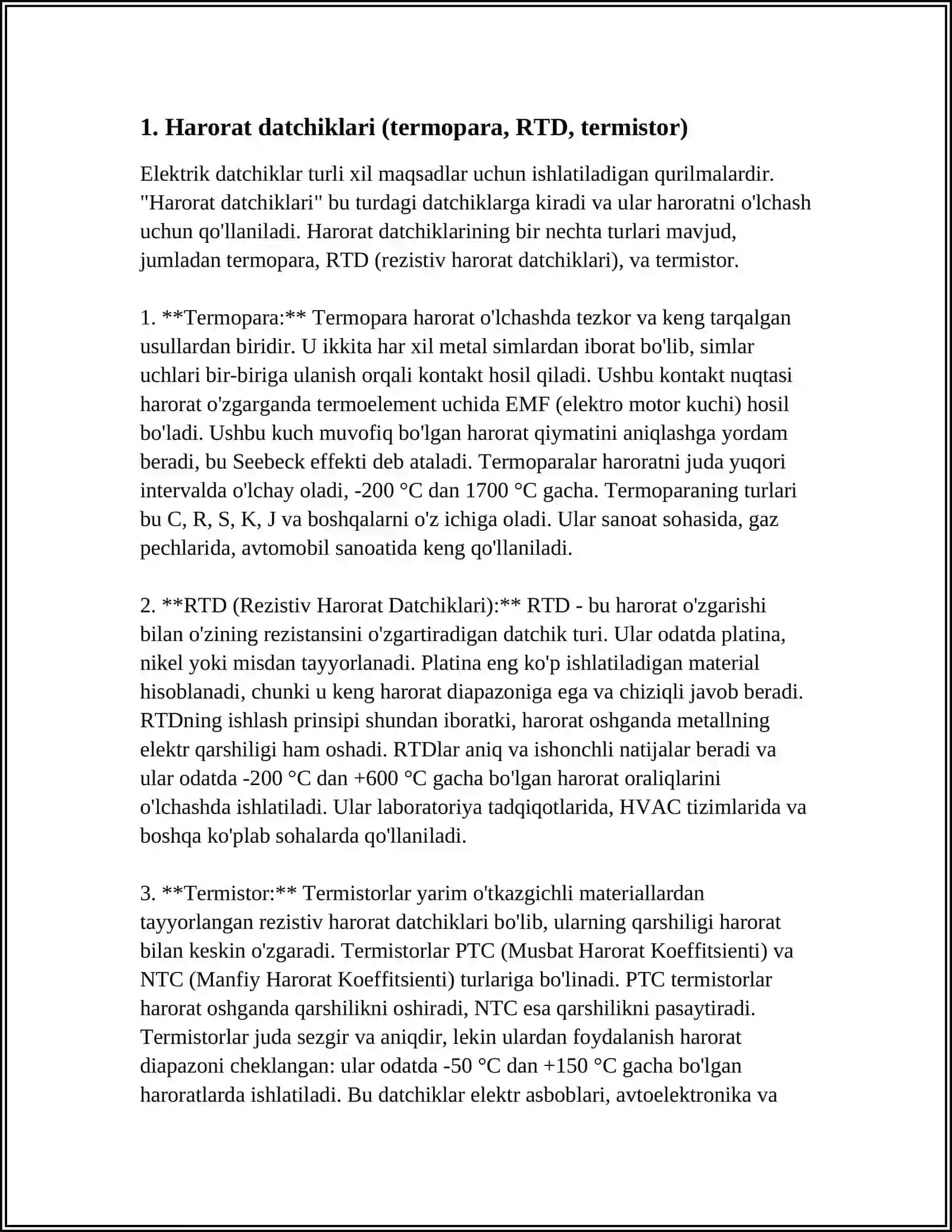 ELEKTRIK DATCHIKLAR TURLARI 3