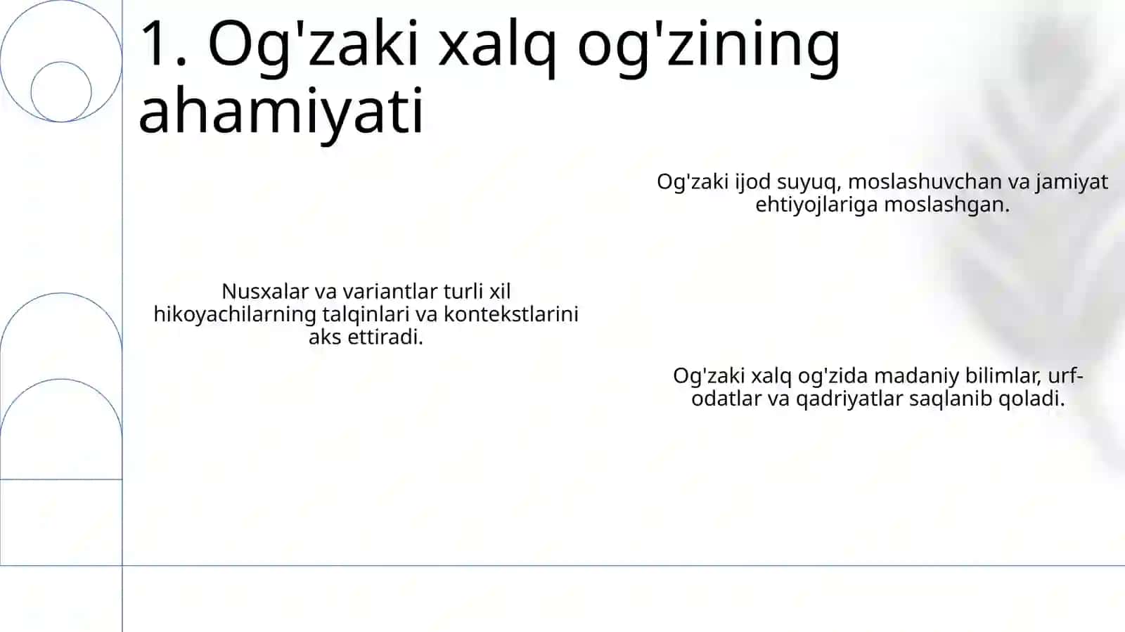 Og'zaki xalq ijodiyoti xususiyatlari 3