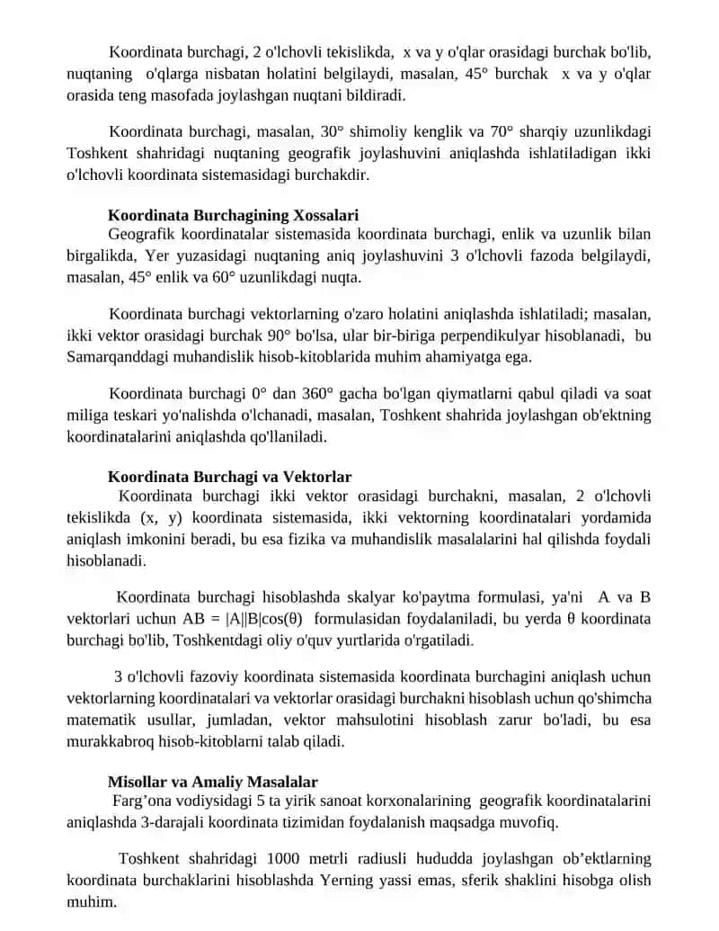 Koordinata burchagi 3