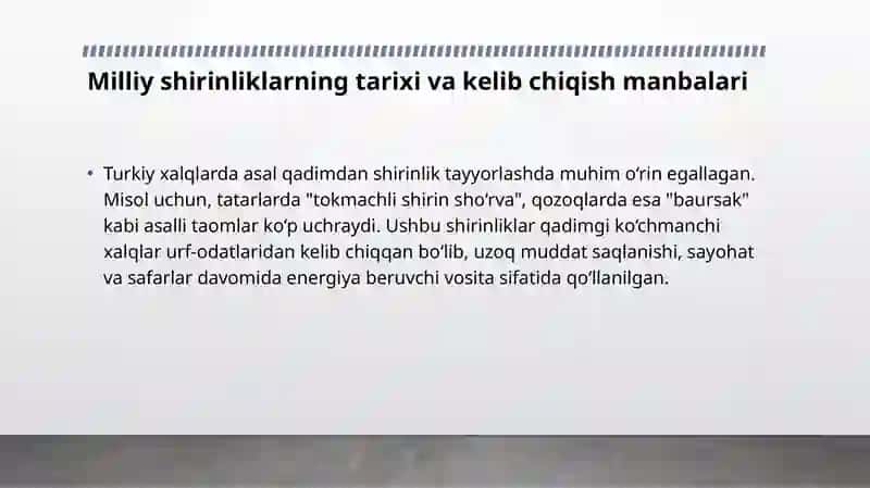 Milliyshirinliklar:an’anaviyretseptlarvazamonaviyyondashuvlar 3