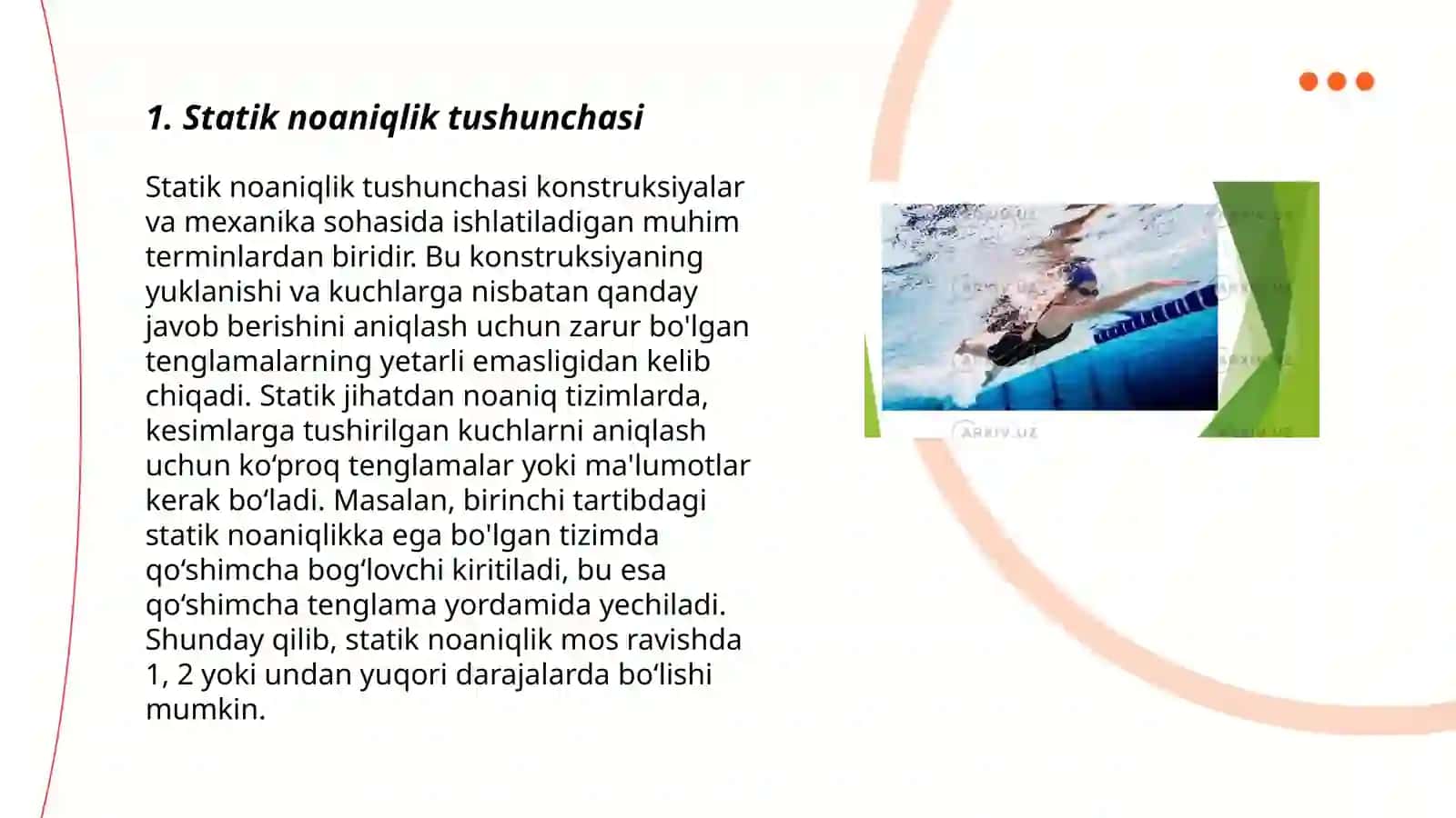Buralishda statik noaniq masalalarni hisoblash 3