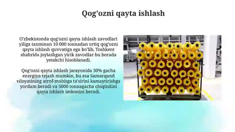 Qog'ozni qayta ishlash 3