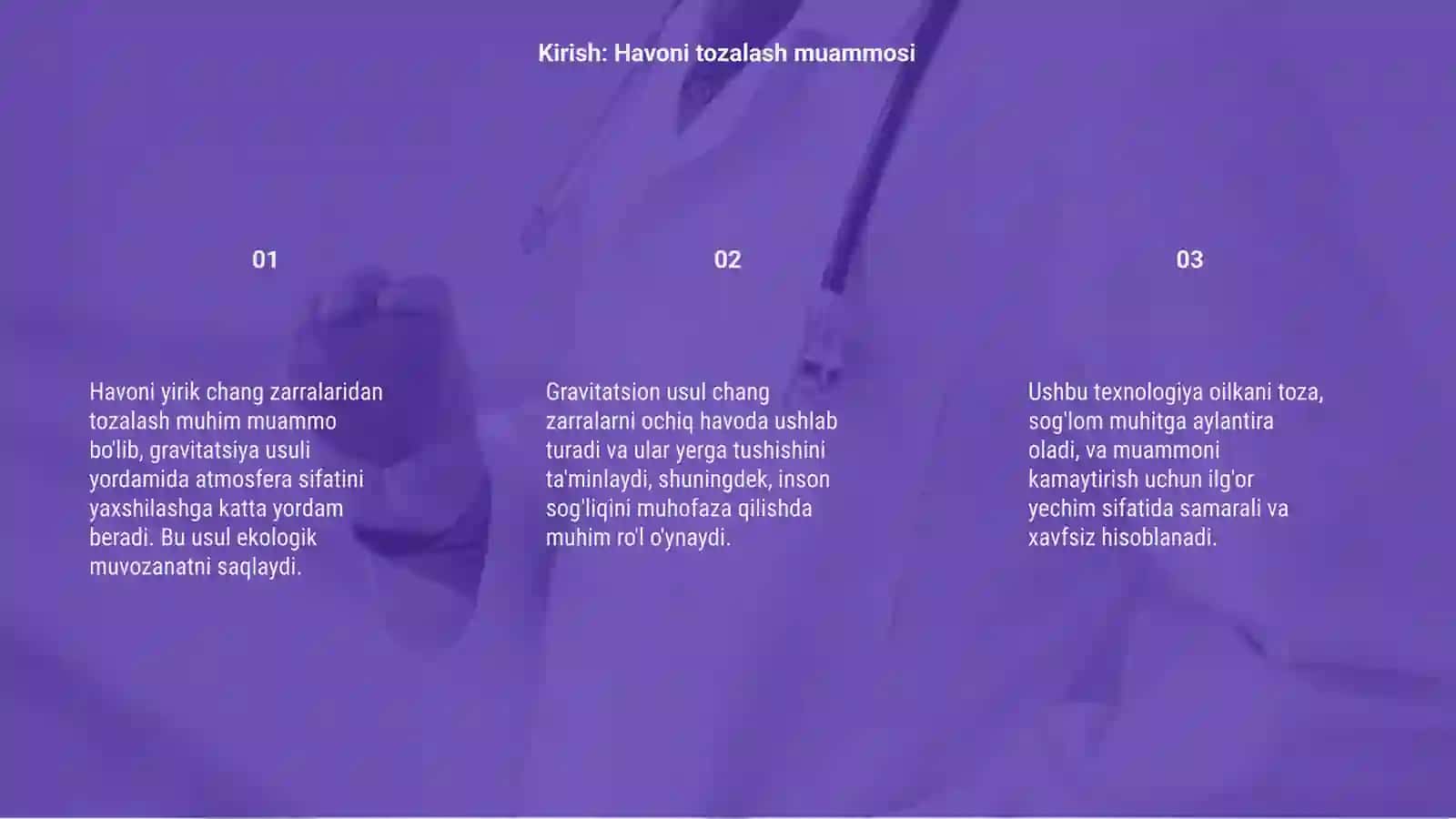 Kirish: Havoni tozalash muammosi 3