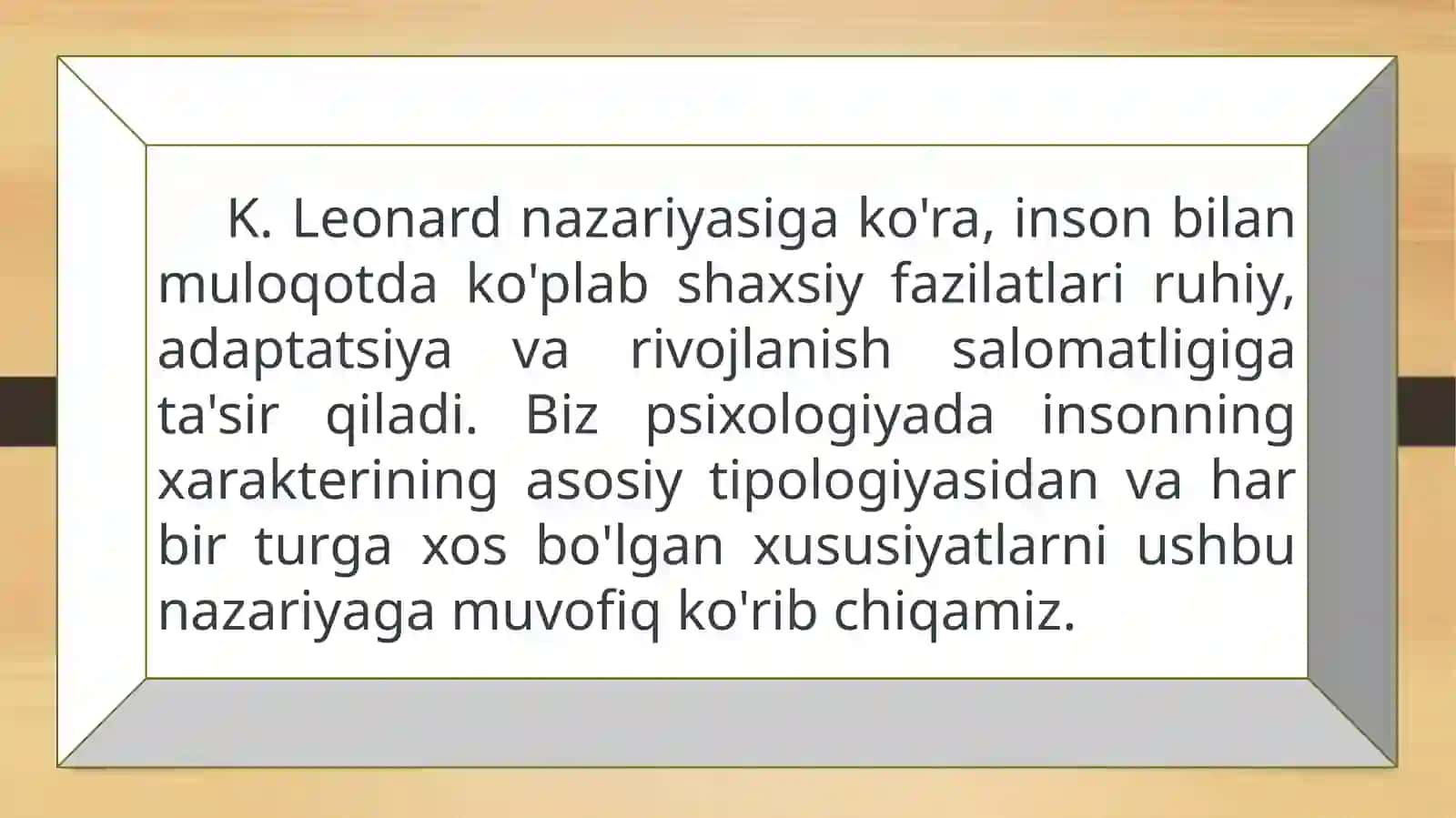 Individual-tipologiya; liderlik va xarizm 3