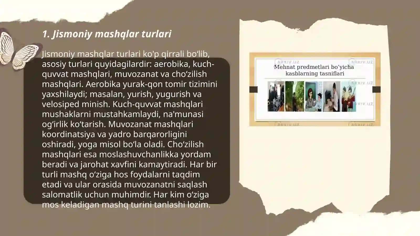 Jismoniy mashqlar klassifikatsiyasi 3