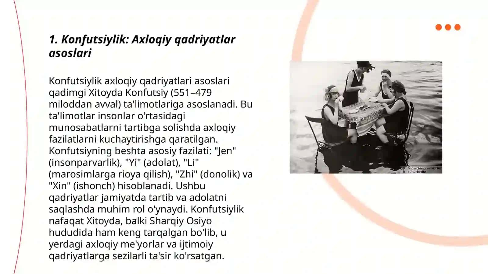 Konfutsiylik: Axloqiy qadriyatlar asoslari 3