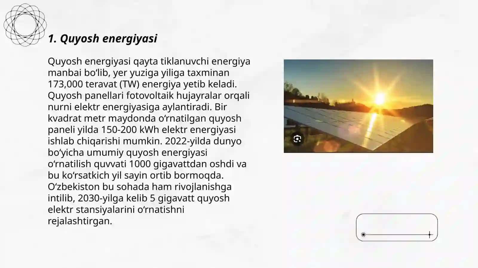 Quyosh energiyasi 3