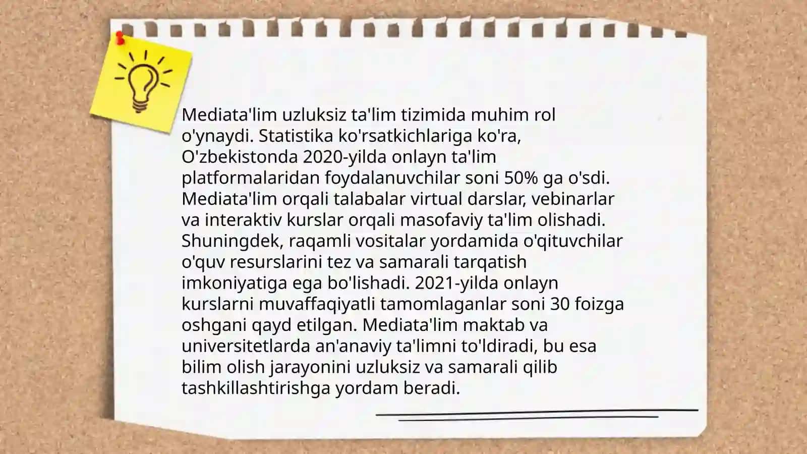 Mediata'limning uzluksiz ta'limdagi roli 3